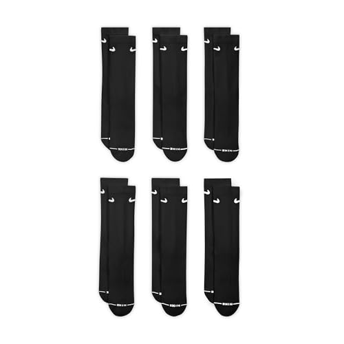 Image of Nike Unisex Adult Everyday Elevated Crew Socks (6-Pack) | Mens and Womens