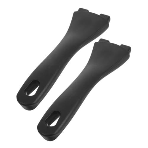 ROMISBABA 2 Piezas Mango de Sartén de Ergonómico Anti-escaldado Recambio Resistente y Duradero para Olla y Wok de Negras Fácil de Instalar y Limpiar