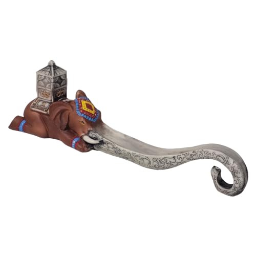 Incensário Elefante Incenso Vareta Indiano + Incensos (Marrom)