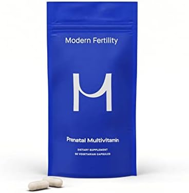 Modern Fertility Prenatal Multivitamin | Developed with OB-GYNs, Contains 12 Essential Nutrients for Support Before, During, and After Pregnancy, FSA HSA Approved | 30-Day Supply (60 Capsules)