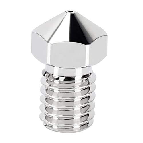 Thread 3d Printer Nozzle 0.4mm Silver Electroplated Nickel Copper