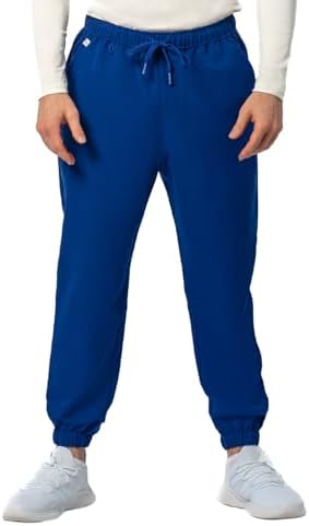 Peelz Ray 4-Pocket Elastic Bottom Scrub Pants for Men - Elastic Waistband, Soft Fabric Men's Scrubs, Classic Fit