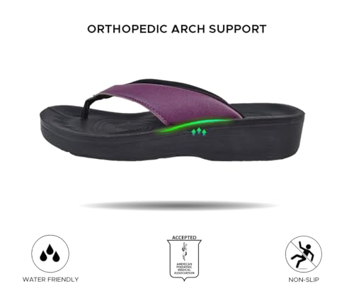 Image of AEROTHOTIC Comfortable Arch Support Flip Flops for Women Orthotic Sandals