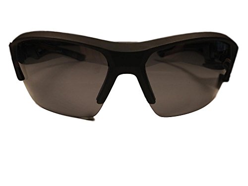 Ironman Interference Black and Grey Sport Sunglasses Half Frame with 100% UVA/UVB Protection Shatter Resistent Lenses