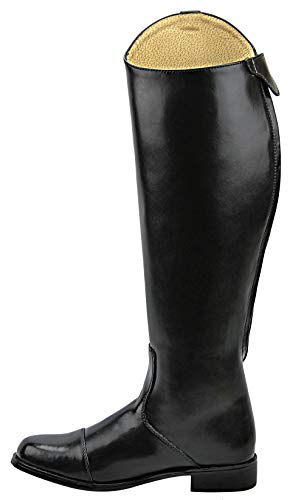 Mens Man Stirling Dress Dressage Boots with Back Zipper Riding English Equestrian Black3