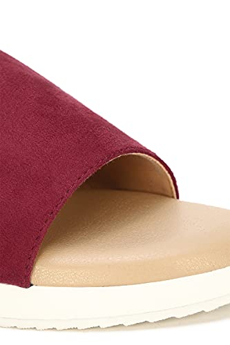 Image of Van Heusen Women's Burgundy Sliders