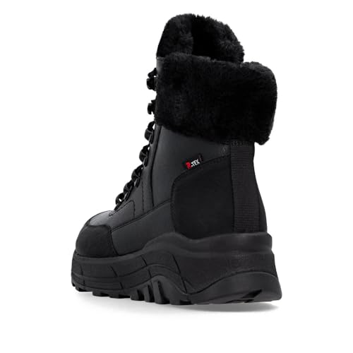 Rieker Damen Klassische Stiefeletten W0063, Frauen Stiefeletten, lose Einlage, wasserabweisend, riekerTEX,halbstiefel,schwarz (02)… – Ansicht 3