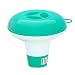 POOLWHALE Pool & Spa Floating Chlorine & Bromine 1" Tablet Chemical Dispenser, 5" Diameter, Collapsible Floater