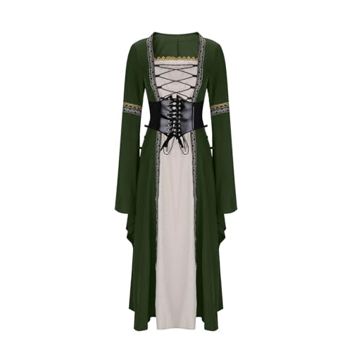 Robe longue victorienne dotée de magnifiques manches trompette