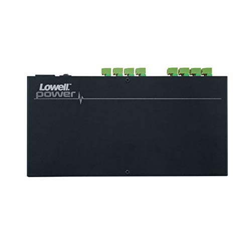 Lowell DCP-524 DC Power Distribution, 16 Output (5VDC/24VDC); 2 Voltage Banks of 8 Outputs; Each Output Protected by PTC Fuse with Auto Reset; Power Status LEDs; Detachable Voltage Output Terminals