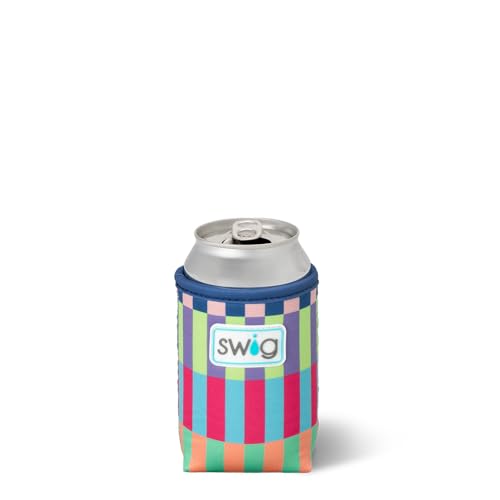 Swig Life 12oz Standard Can Cooler for Cans & Bottles, Brite Stripe