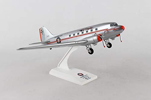 Skymarks Daron American Airlines DC-3 Airplane Model with Gear Flagship Tulsa 1/80 Scale (SKR539)