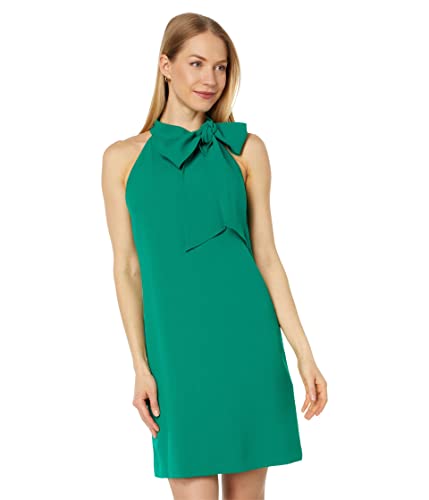 Image of Vince Camuto Women's Sleeveless Halter Tie Neck Shift Mini Dress