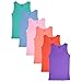 Sexy Basics Tank Tops for Women, 6 Pack Cotton -Flex Tank Tops in Assorted Colors (6 Pack - Assorted A, XXX-Large)