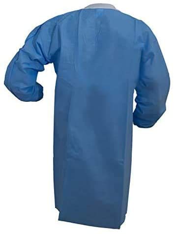 Miniatura 2 de SurgiMac 10 abrigos de laboratorio desechables  Vestidos desechables SMS hasta la rodilla  Abrigo de laboratorio de química unisex  Bata médica