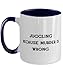 Inappropriate Juggling Gifts, Juggling Because Murder is Wrong, Juggling Two Tone 11oz Mug From