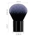 RN BEAUTY Large Mineral Powder Brush Foundation Brush Contour Brush Blush Brush Bronzer Brush Face Blender Buffing Blending Kabuki Makeup Brushes Thick And Dense Full Coverage (Round Top, Black)