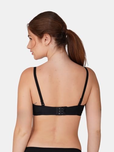 Image of BEWILD Women Balconette Bra | Lightly Padded Comfort | Soft Breathable Cotton Fabric | Seamless Design | Wirefree Comfort | Supportive Fit | Stylish Underwear