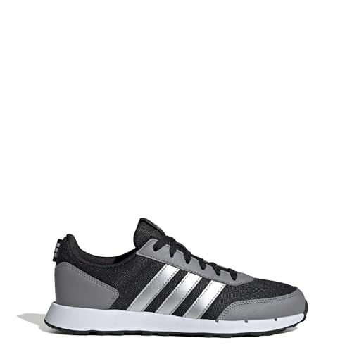 adidas Run50s, Zapatillas de Deporte Mujer, Core Black Silver Met Grey Three, 38 EU