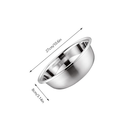 Bowl de Acero Inoxidable 28cm PRETYZOOM miniatura 2