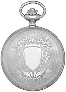 212 Main Stainless Steel Hunter Case Mechanical Pocket Watch White