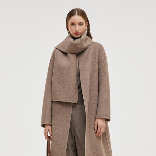 Wool Scarf Fashion Wool Blend Double-sided Gradient Reversible Scarf Womens Scarfs Winter Scarfs Travel Chunky Scarf4