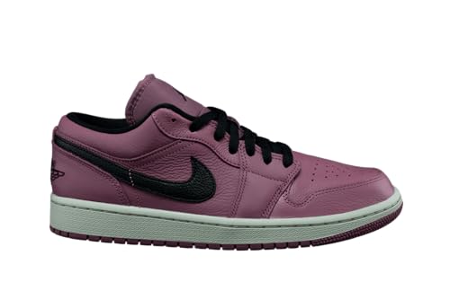 Nike Women's Jordan Air 1 Low Basketball Shoes, Light Mulberry/Black, 11