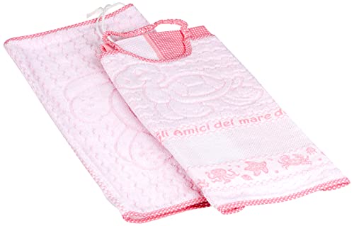 bubabù com109-ros Completo jardim de infância, amigos do mar, 3 peças, rosa