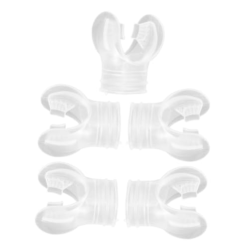 SUPVOX Snorkeling Diving Replacement Mouthpiece Set 5pcs for Gear Easy Install Comfort Bite