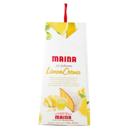 1x Maina Colomba LimonCrema Osterkuchen gefüllt mit Zarter Zitronencreme 750g Oster-taube der italienischen Tradition + Beni Culinari Kostenloser Schlüsselanhänger