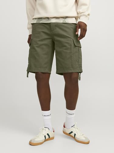 JACK & JONES Herren Jpstcole Barkley Jjcargo Shorts Sn Cargoshorts 12248685,Olive Night,XL 2