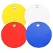 100 Pack - CleverDelights Plastic Tags - 2" Round - Tear-Proof and Waterproof - Inventory Asset Identification Price Tags - 25 Pcs Per Color