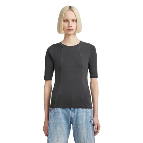 T-Shirt Femme G-Star Washed A Line ajusté pour sculpter la silhouette