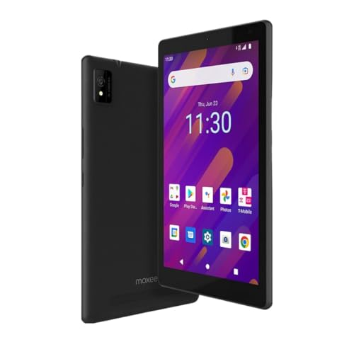 Moxee Tablet 8.0' (2020) 32GB MT-T800 WiFi + 4G LTE (for T-Mobile/Sprint Only) Mobile Hotspot Android 10 Tablet - Black (Renewed)