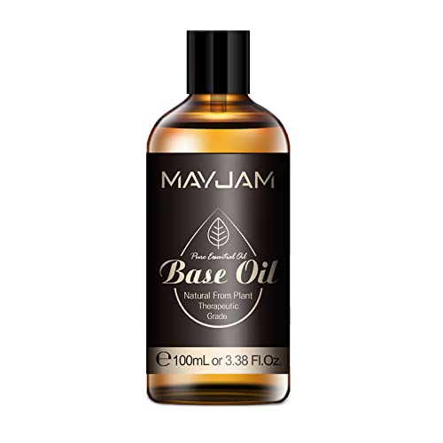 Jojoba Oil Base Oil 100ML, MAYJAM 3.38FL.OZ Multipurpose Jojoba Carrier Oil for Essential Oils, Jojoba Oil for Hair, Skin Care Jojoba Oil Base Oil 100ML, MAYJAM 3.38FL.OZ Multipurpose Jojoba Carrier Oil for Essential Oils, Jojoba Oil for Hair, Skin Care