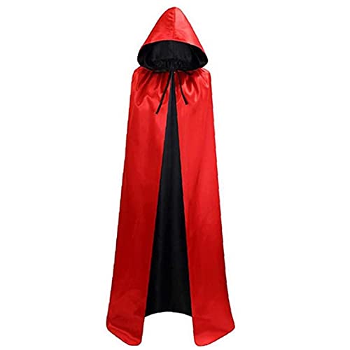 Cape de jeu avec capuche 70 pouces pour bal masqué de Noël et Halloween
