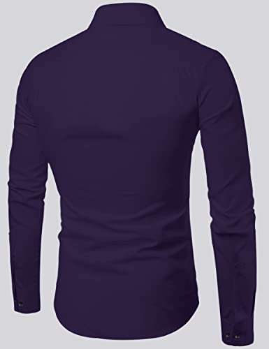 Image of Combo of Men Cotton Polyester Blend Regular Fit Striped Full Sleeve Casual Shirt Pack of 2