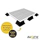 Avoltik Solarpanel Halterung I witterungsbeständige Solarmodul Halterung aus ABS-Kunststoff I Solar Eckhalterung + Kabelführungsdose I Halterung für Solarmodule in schwarz I Solarpanel Montageset