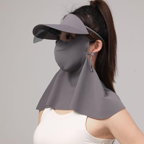 Máscara multifuncional para el sol con gafas de sol para mujer integradas 6