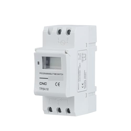 Minuteur programmable rail DIN pour optimiser la filtration de piscine 220V
