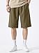JMIERR Mens Summer Baggy Dress Shorts 2026 Pleated Button Office Fashion Work Business Shorts with Pockets, M, Brown