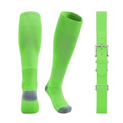 H-baseball Socks-neon Green