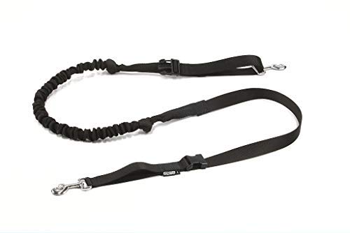 3RD-POLE Professional Strong Shock Absorbing Bungee Dog Leash 6 ft. to 8 ft for Walking, Canicross, Jogging, Hiking, Bikejoring, Skijoring - 3 Sizes (M: Dog's Weight: 44-60 lb.)