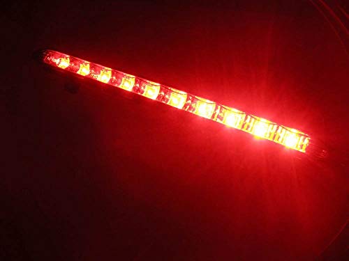 Ijdmtoy Black Chrome Lens Red Led 3Rd Brake Lamp Compatible With 2007-14 Mini Cooper R56 R57 R58 R60, Oem Fit High Mount Brake Light Powered By 10 Brilliant Red Led Lights #TOP6