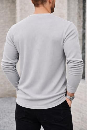 Image of Mack Jonney Men's Striped Ribbed Black Full Sleeve T-Shirt | Premium Soft Stretch Fabric | Casual Wear Round Neck Tee-M6265