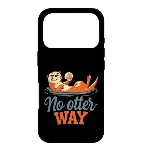 No Otter Way Pun �ʔ��� �t���[�e�B���O�J���E�\ ���� �X�}�z�P�[�X iPhone 17 Pro �p