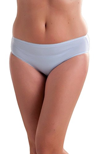 Image of Passionelle® Women's Bikini Printed Tunnel Mama Briefs Pack of-3 Ladies Cotton Bikini Knickers Multipack, Assorted Printed Designer Underwear, Soft Breathable Everyday Panties for Women(10-12, Pastel)