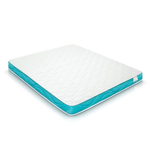 WIN REST Colchón viscoelástico de firmeza Media Olas, Altura 13cm, Núcleo de Espuma de Gran Densidad y Alta Durabilidad, Tejido Strechh 300g, Fibra hipoalergénica Super Soft (90x180 cm)
