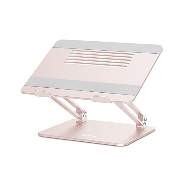 BoYata Laptopständer, Multi-Angle Laptop Ständer mit Heat-Vent, Verstellbarer Notebook Ständer Kompatibel für Laptops…