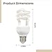 Tressify Compact Uvb Reptile Bulb - 13W Uva/Uvb Lamp, E26/E27 Terrarium Light, 10.0